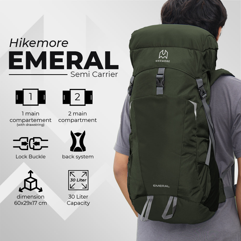 Tas Semi Carrier Emeral Hikemore