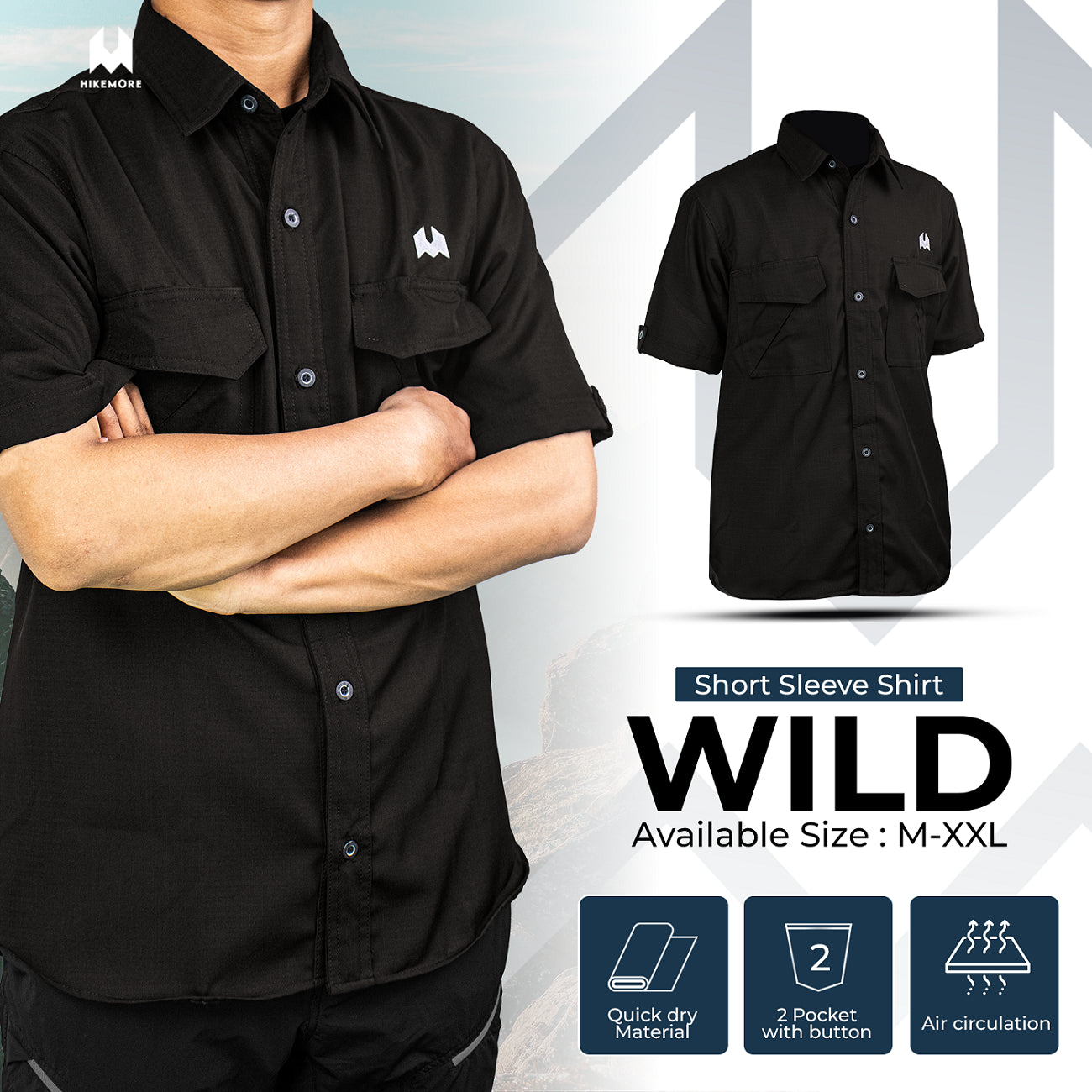 Kemeja Pendek Wild Hikemore