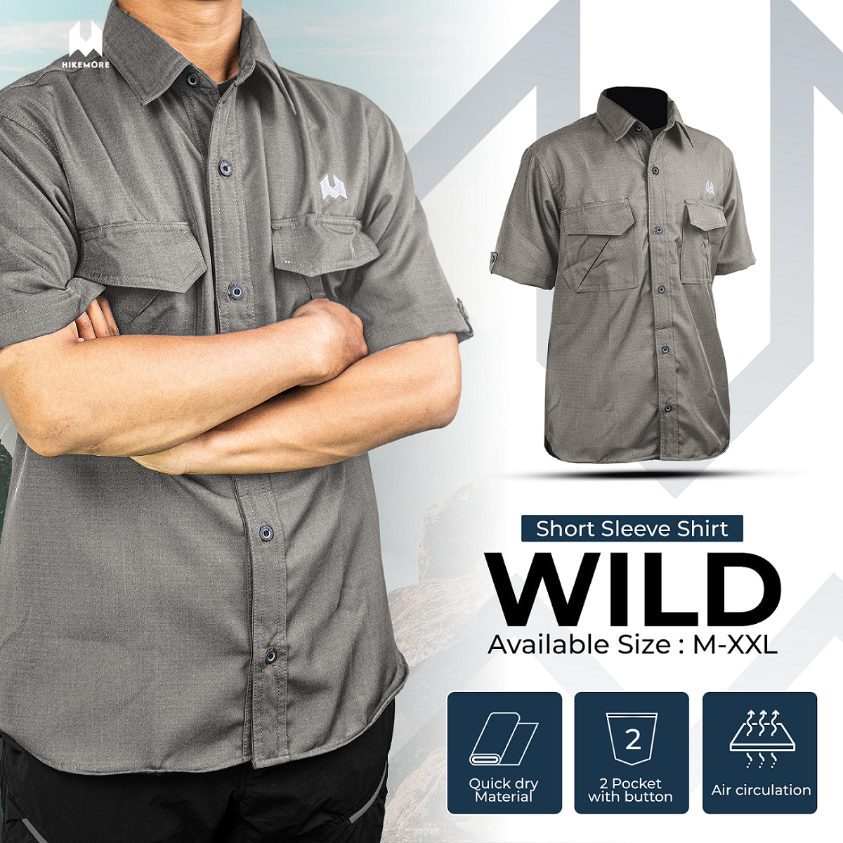 Kemeja Pendek Wild Hikemore