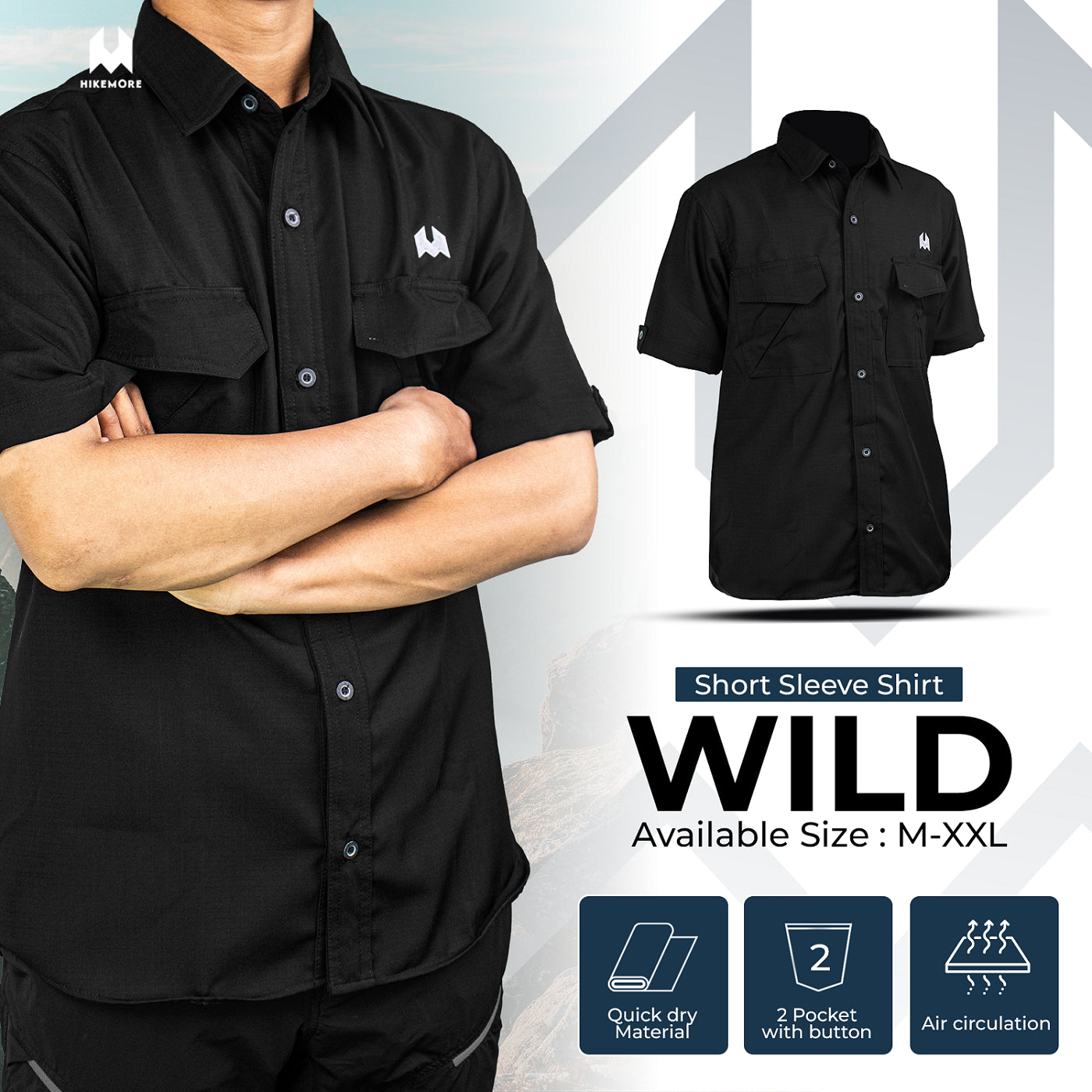Kemeja Pendek Wild Hikemore