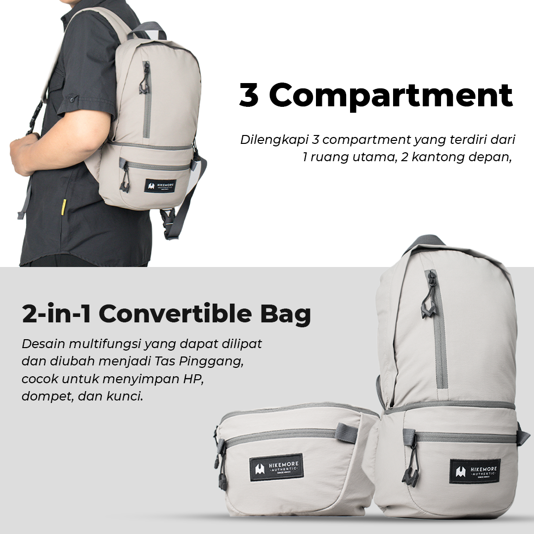 Hikemore Nomad 02 Daypack Waist Bag 2in1