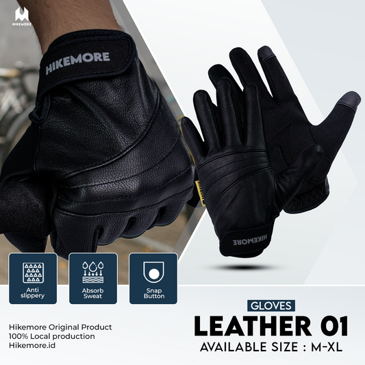Gloves Leather 01 Hikemore