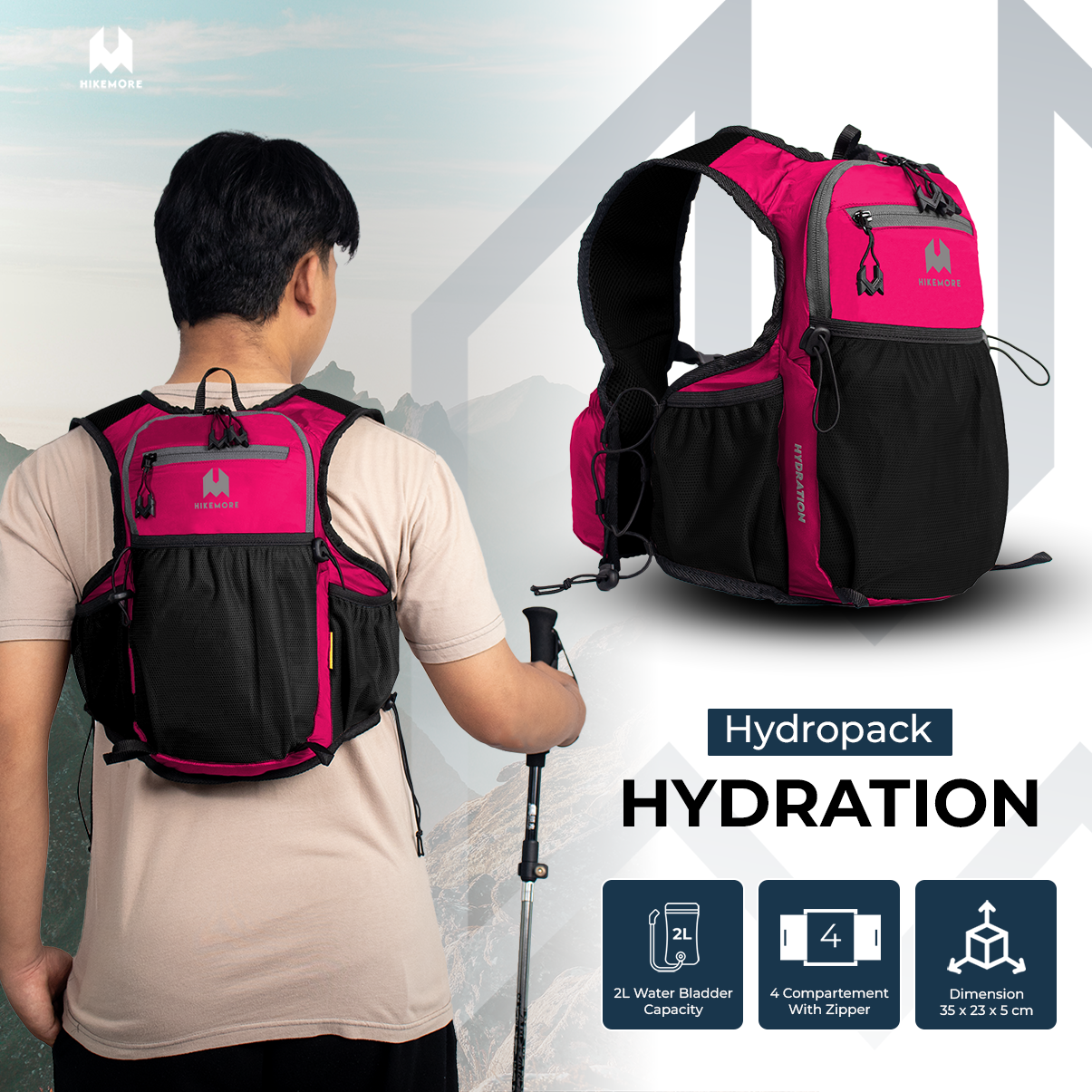 Hikemore Hydration Hydropack