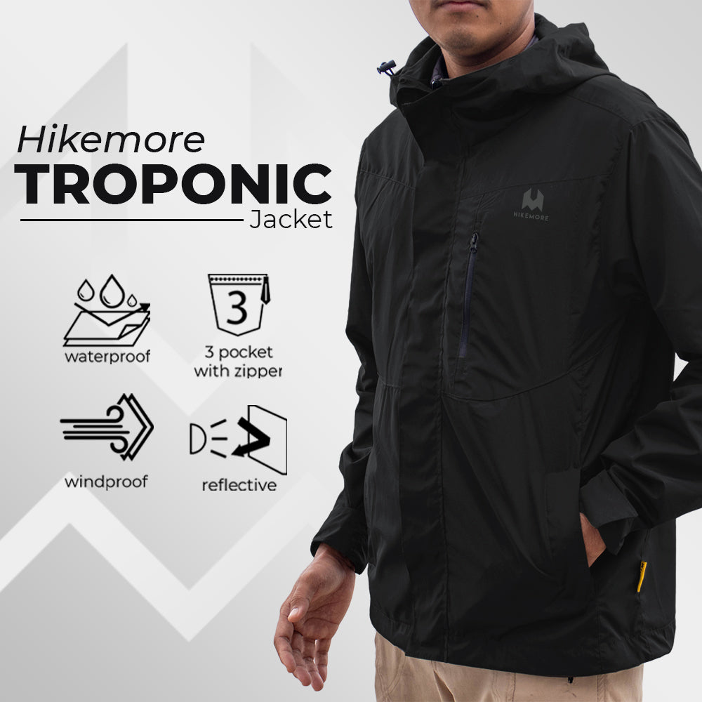 Hikemore Troponic Windbreaker Jacket Black M